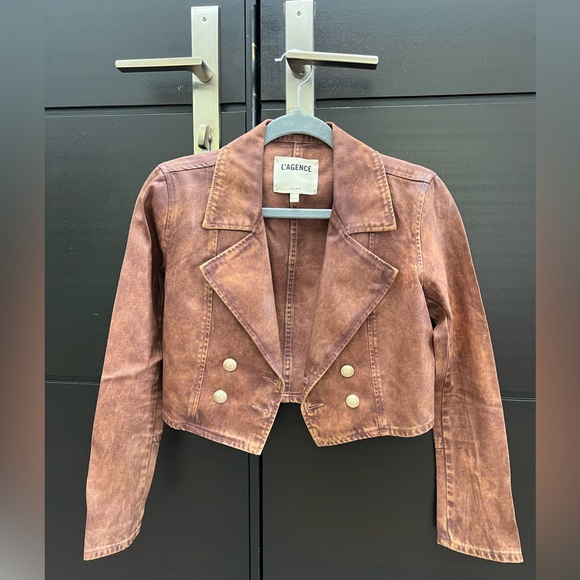 L'AGENCE Jackets & Blazers - L'AGENCE Brown Women's Jacket